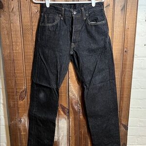 Levi's Dark Indigo 501  Straight Jeans